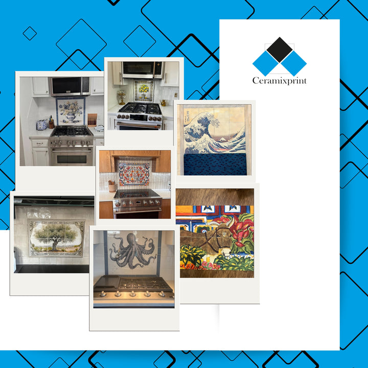 Keramikfliesen Wandbild