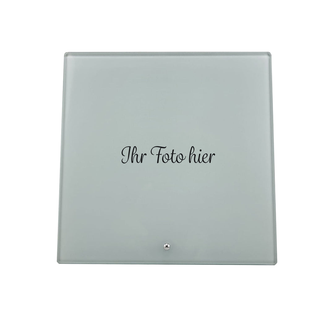 Présentoir photo en verre