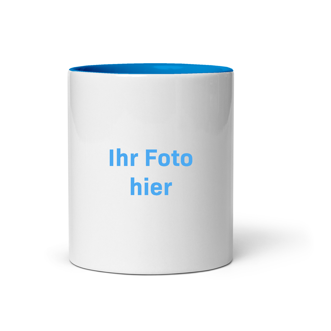Tasse avec intérieur couleur 1x photo