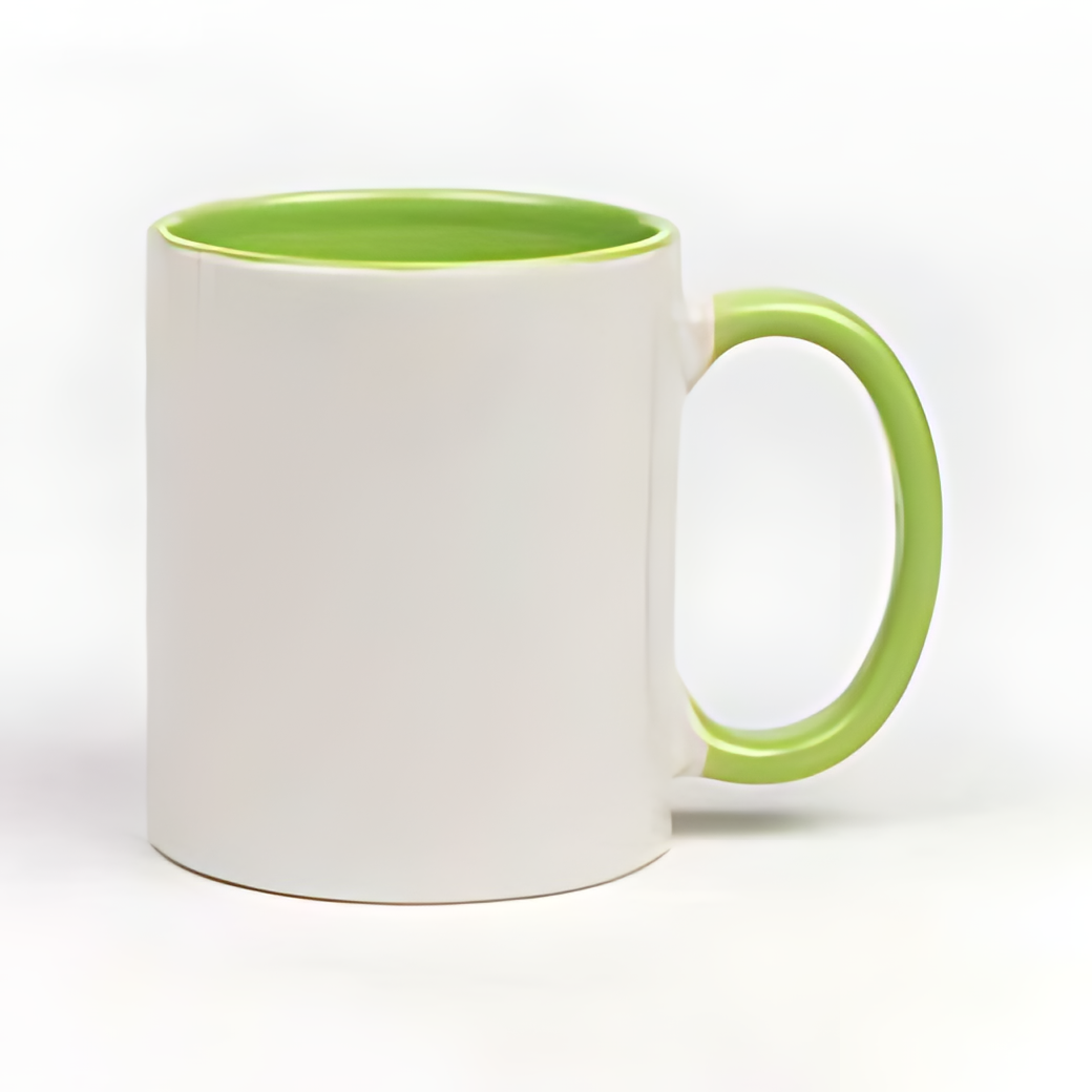 Tasse avec intérieur couleur 1x photo