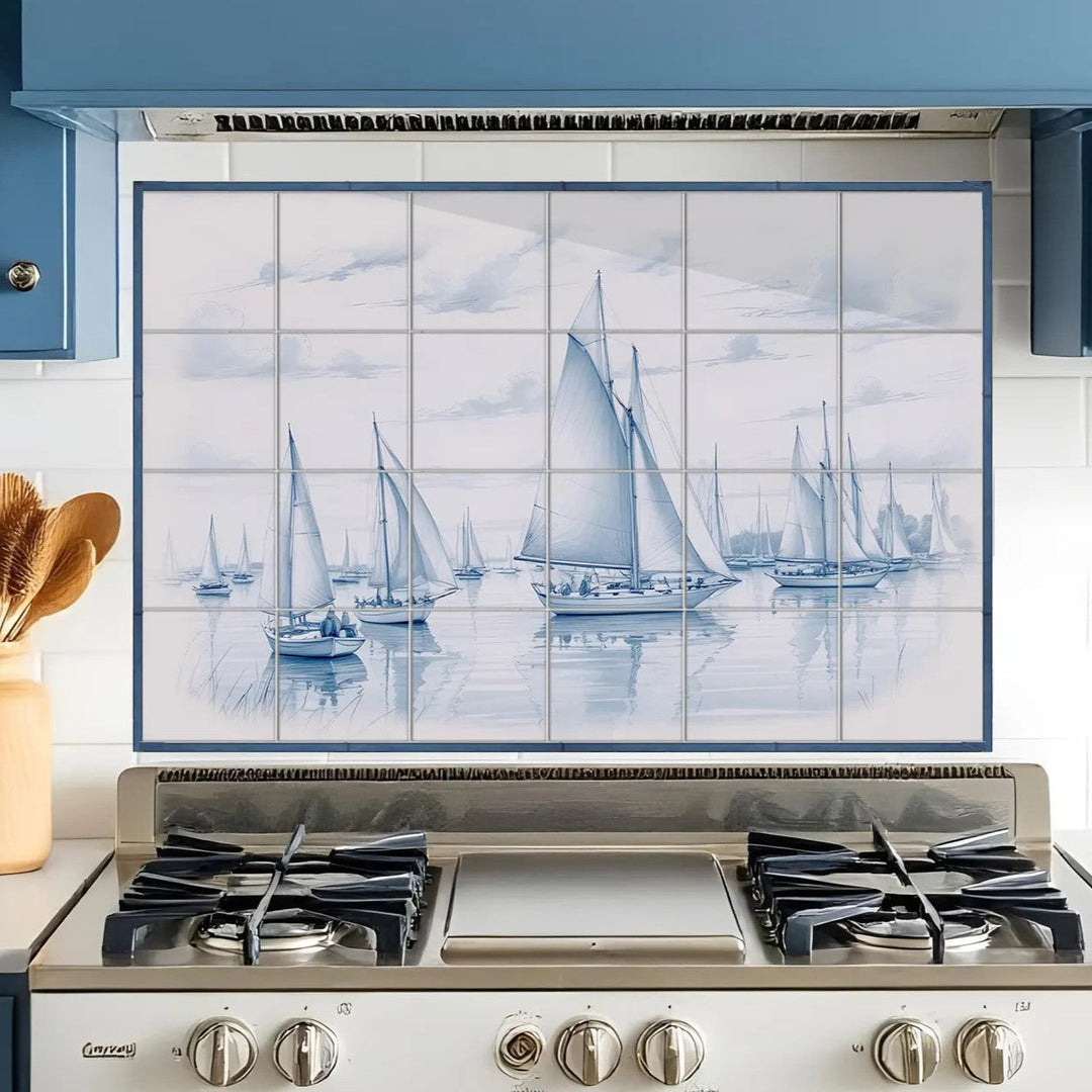 Keramikfliesen Wandbild