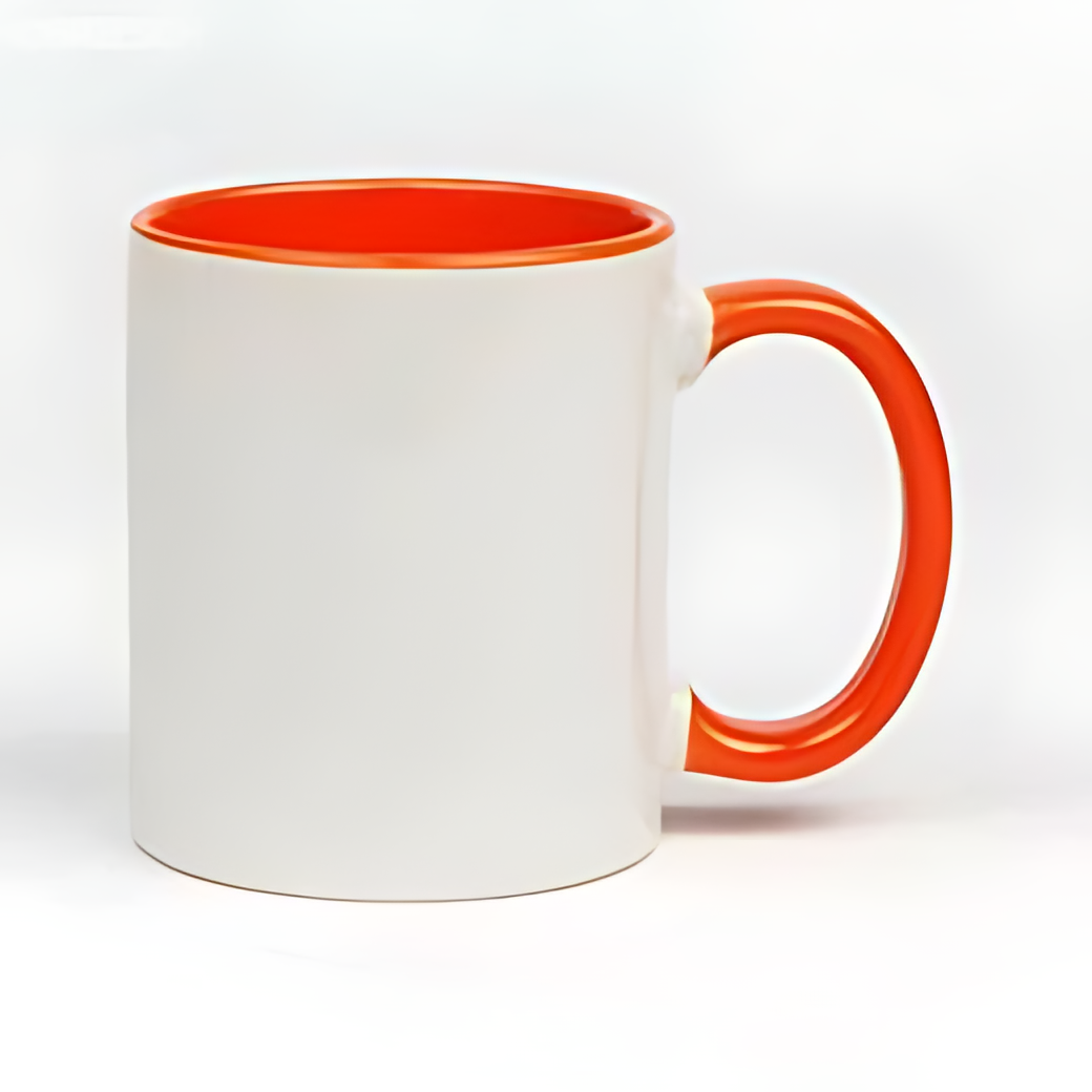 Tasse avec intérieur couleur 1x photo