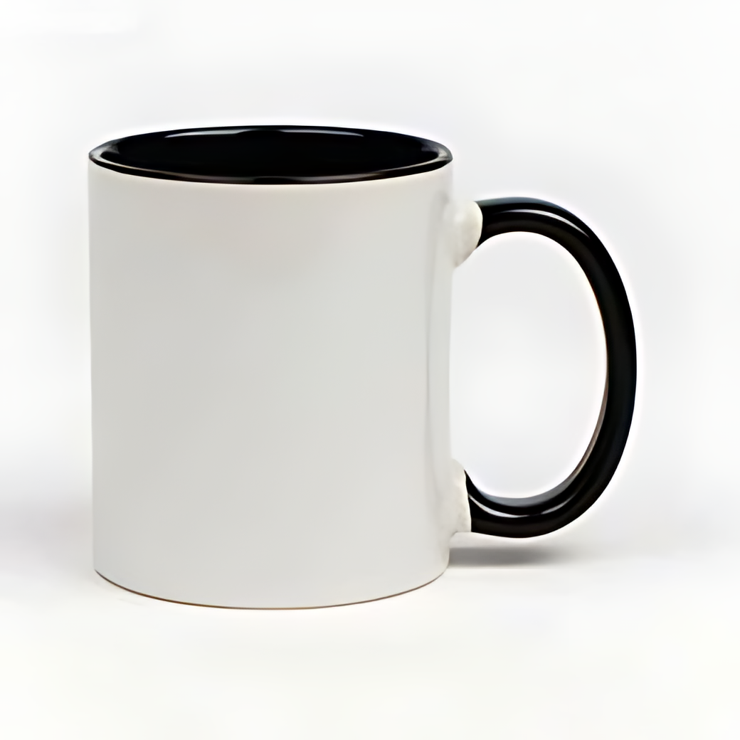 Tasse avec intérieur couleur 1x photo