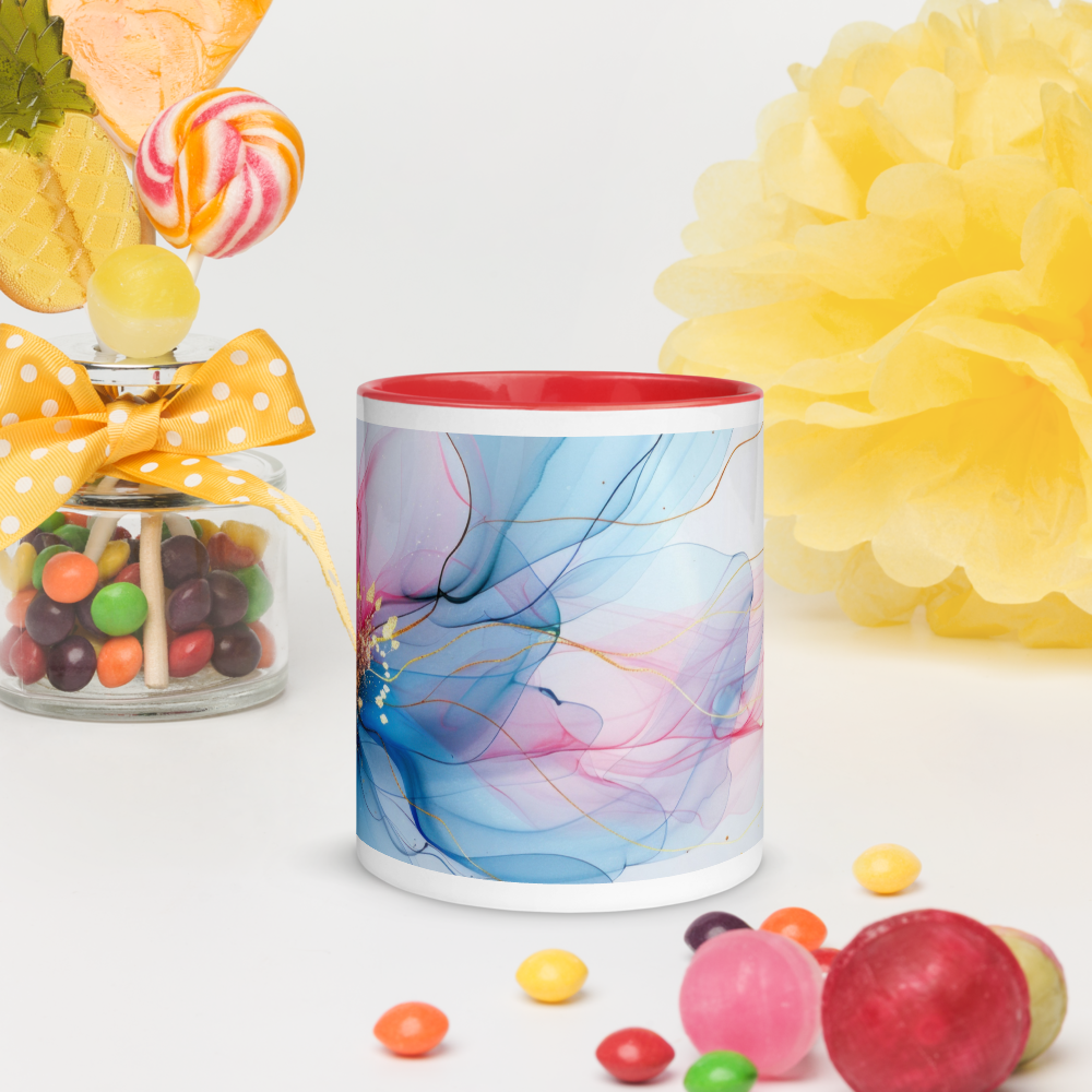 Tasse avec intérieur couleur 1x photo