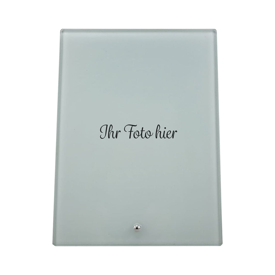 Présentoir photo en verre