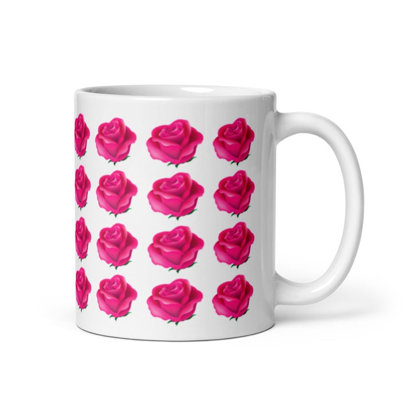Tasse en céramique roses